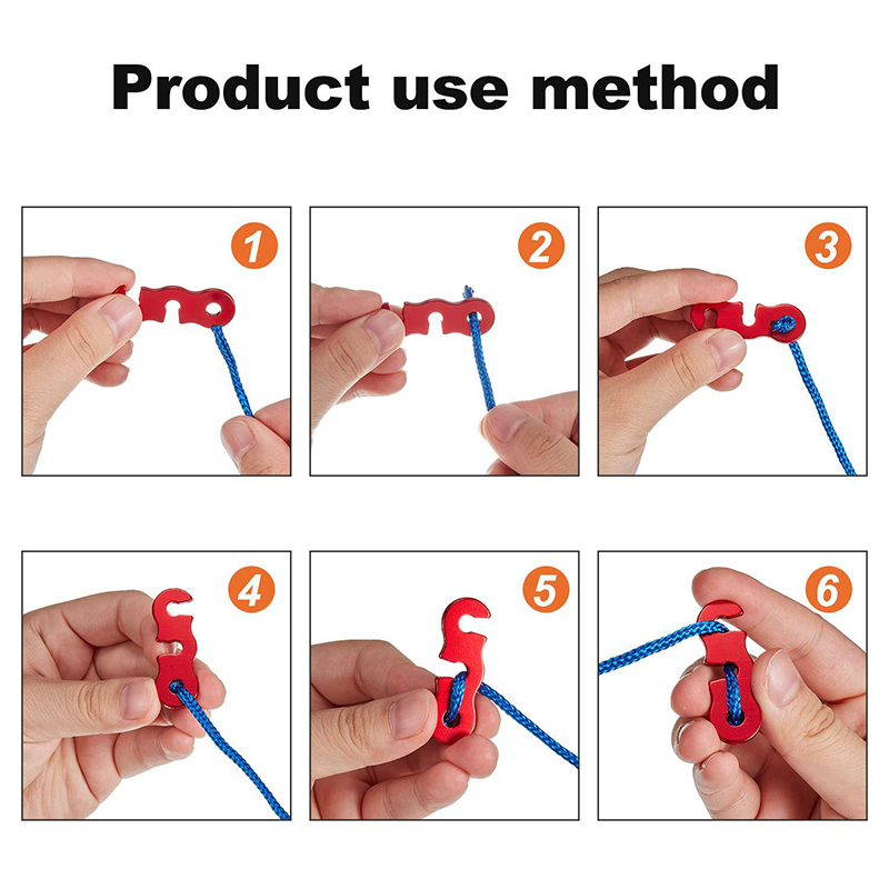 5/20Pcs Guyline Tensioner Alum - Outdoor Camping Guy recensie en prijs