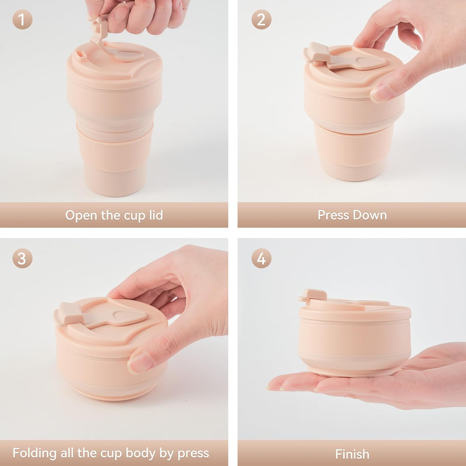 Collapsible Silicone Travel Cu - Outdoor Camping Activities recensie en prijs