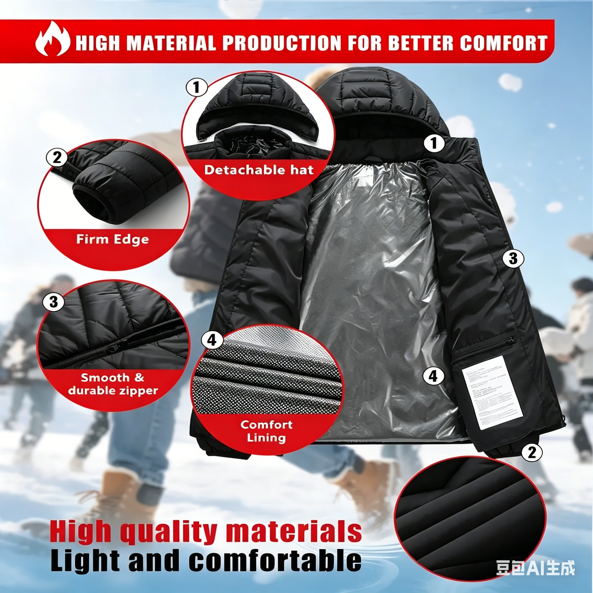 23 Areas Heating Jacket, Polye - Outdoor Camping Zone recensie en prijs