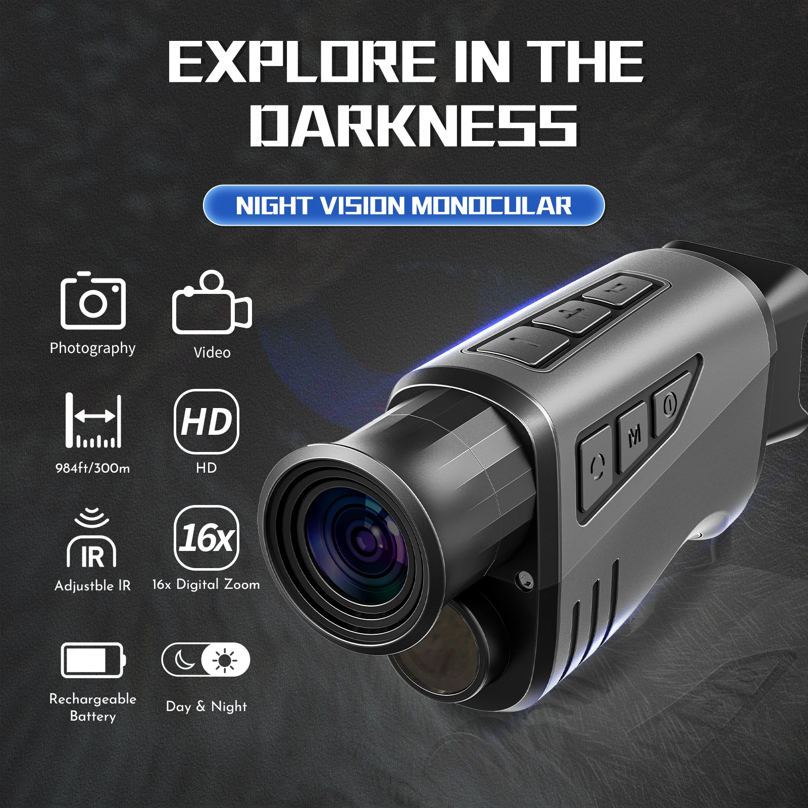 Portable Single-Tube Night Vis - Outdoor Camping Videos recensie en prijs