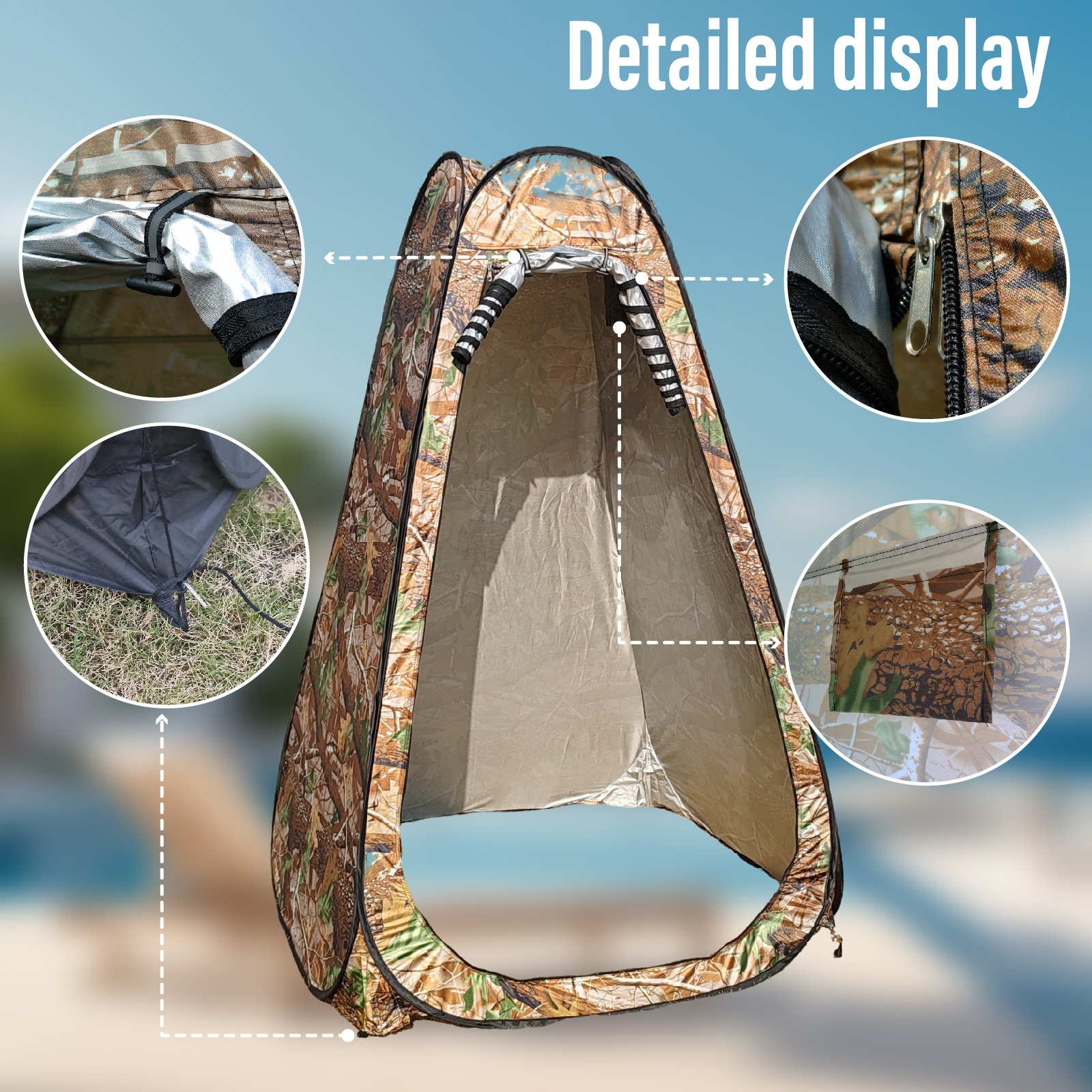 Portable Pop-Up Privacy Tent O - Outdoor Camping Toilet Tent recensie en prijs