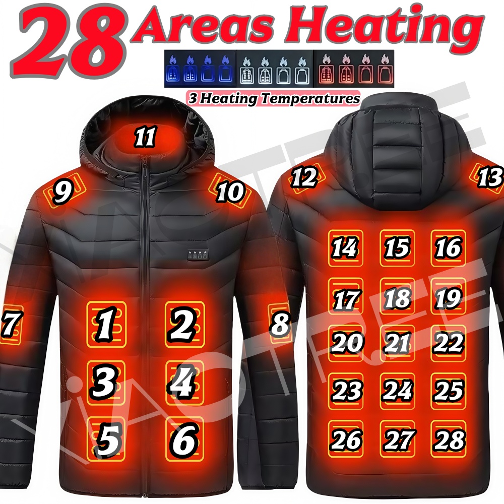 28 Areas Men Women's Heating J - Camping Outdoor Clothing recensie en prijs
