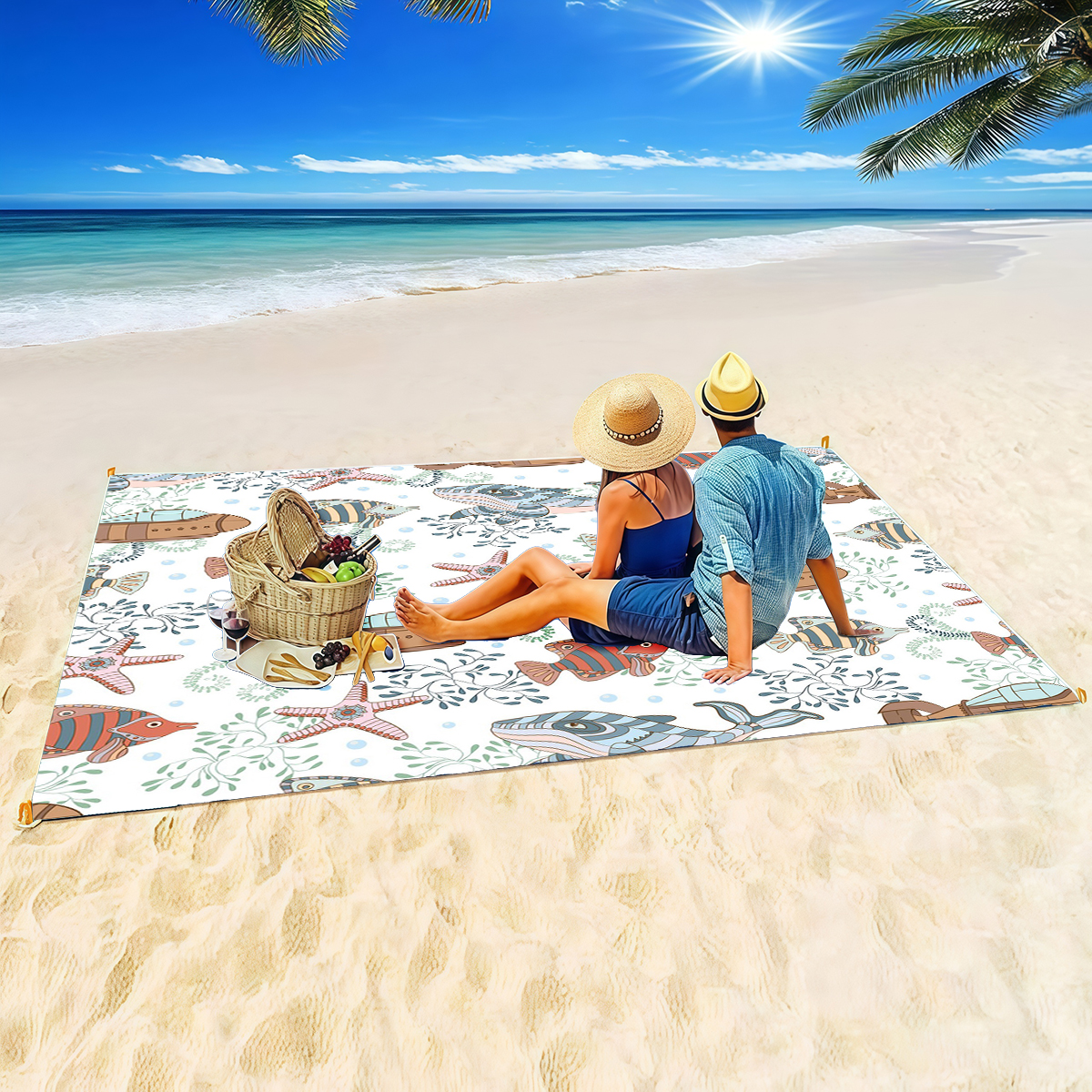 200x200cm Extra Large Palm lea - Outdoor Camping Mats Large recensie en prijs