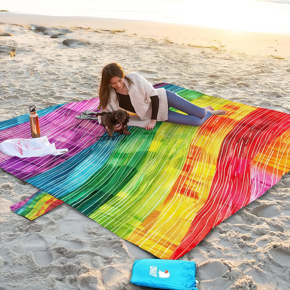 200x240cm Rainbow Beach Mat Sa - Outdoor Camping Mats Large recensie en prijs