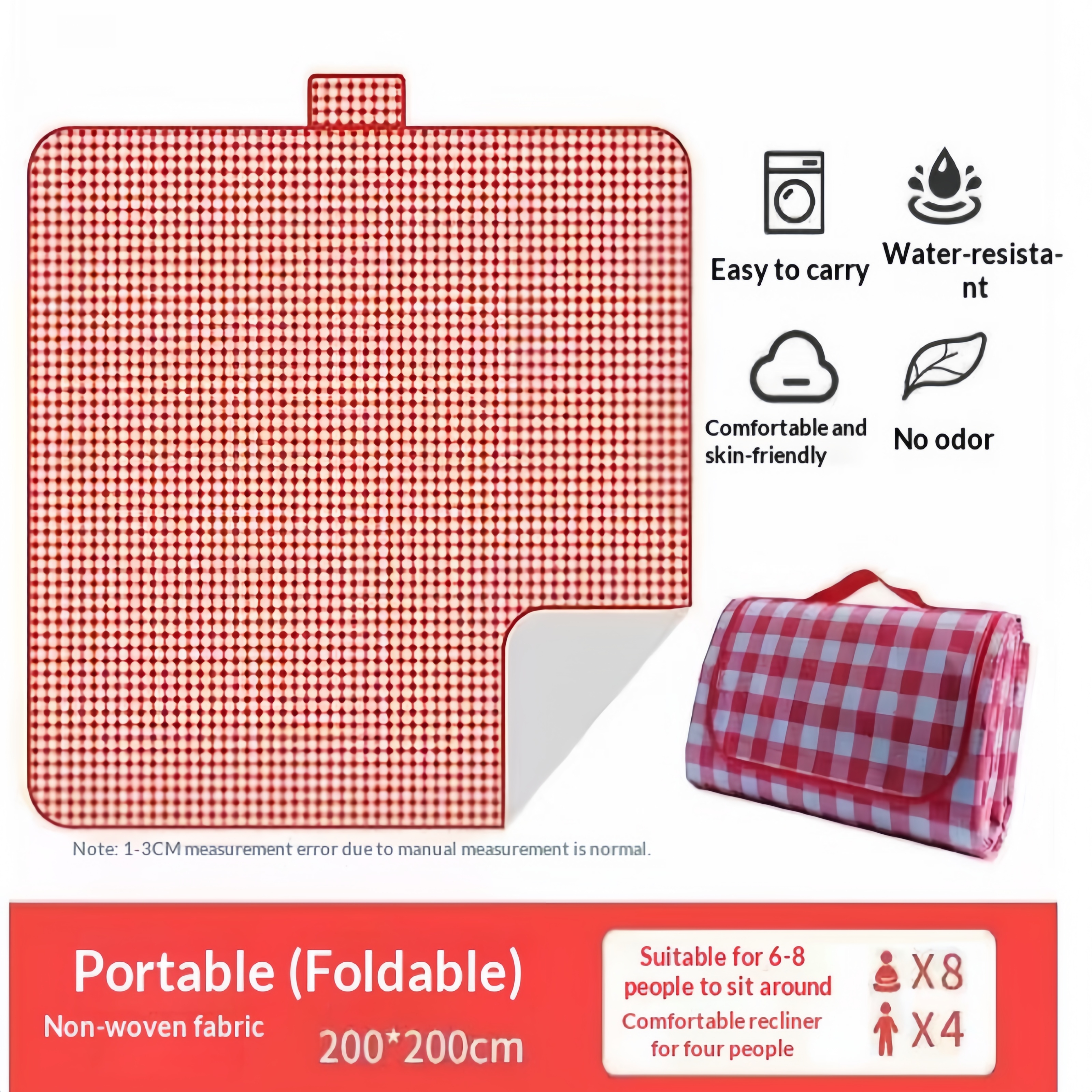 Waterproof Beach Mat Folding M - Outdoor Camping Mats Large recensie en prijs