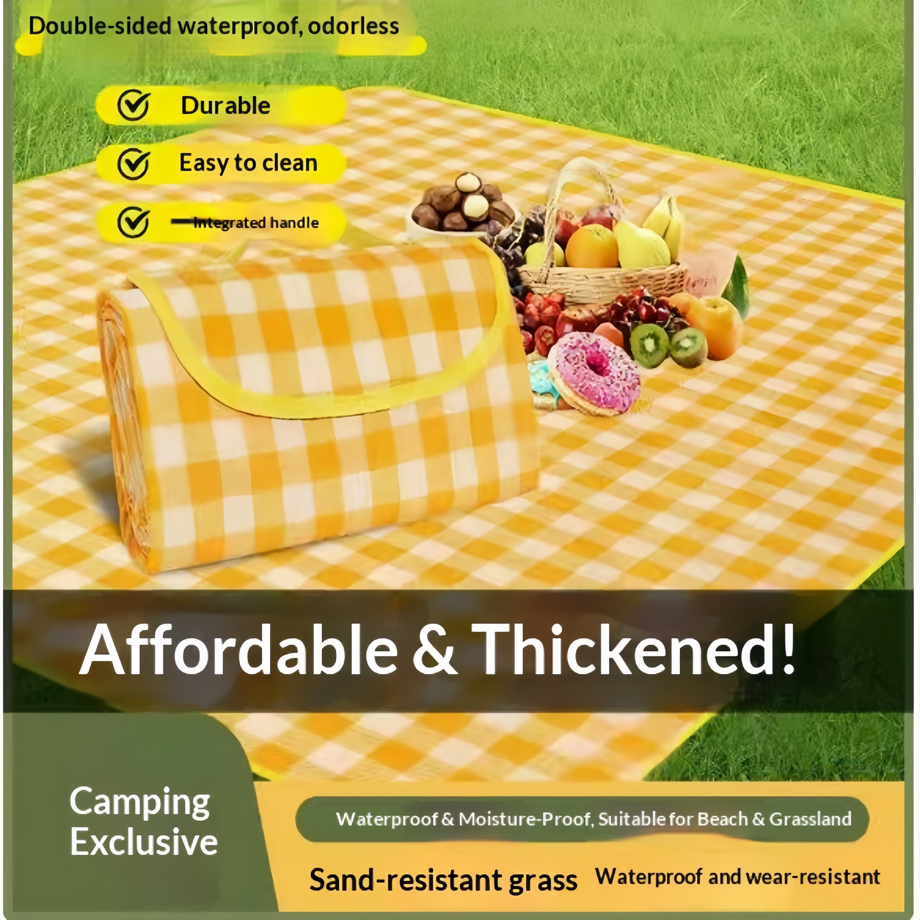 Waterproof Beach Mat Folding M - Outdoor Camping Mats Large recensie en prijs