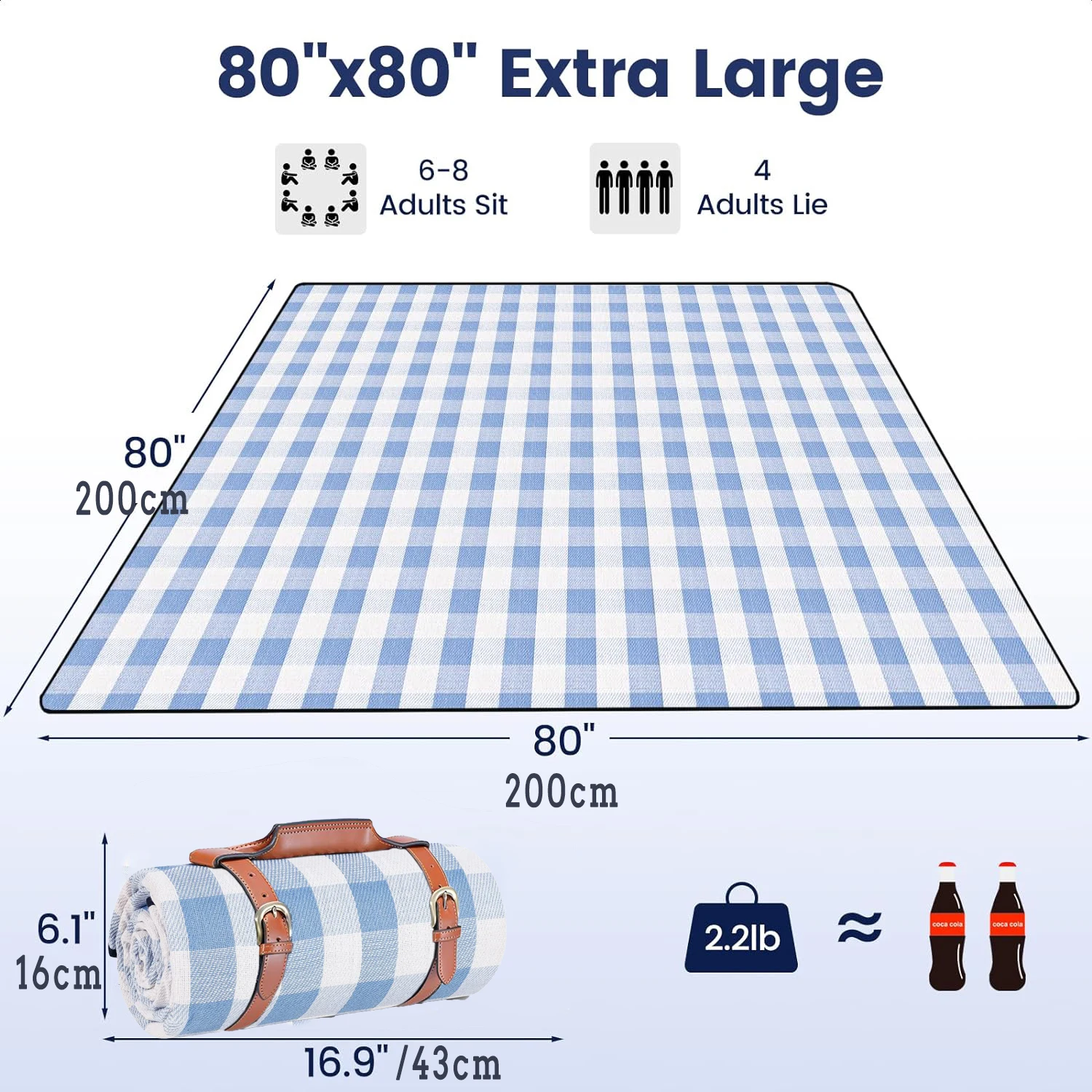ZHUOHUA Picnic Blanket Extra L - Outdoor Camping Mats Large recensie en prijs