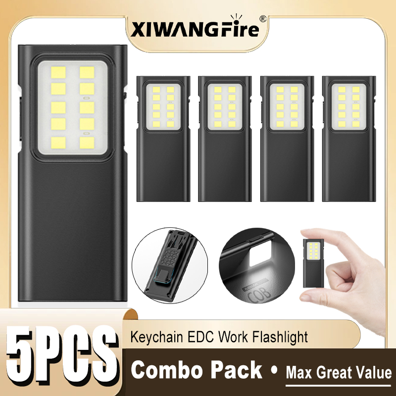 1-5PCS Rechargeable EDC Flashl - Outdoor Camping Adventure Lamp recensie en prijs