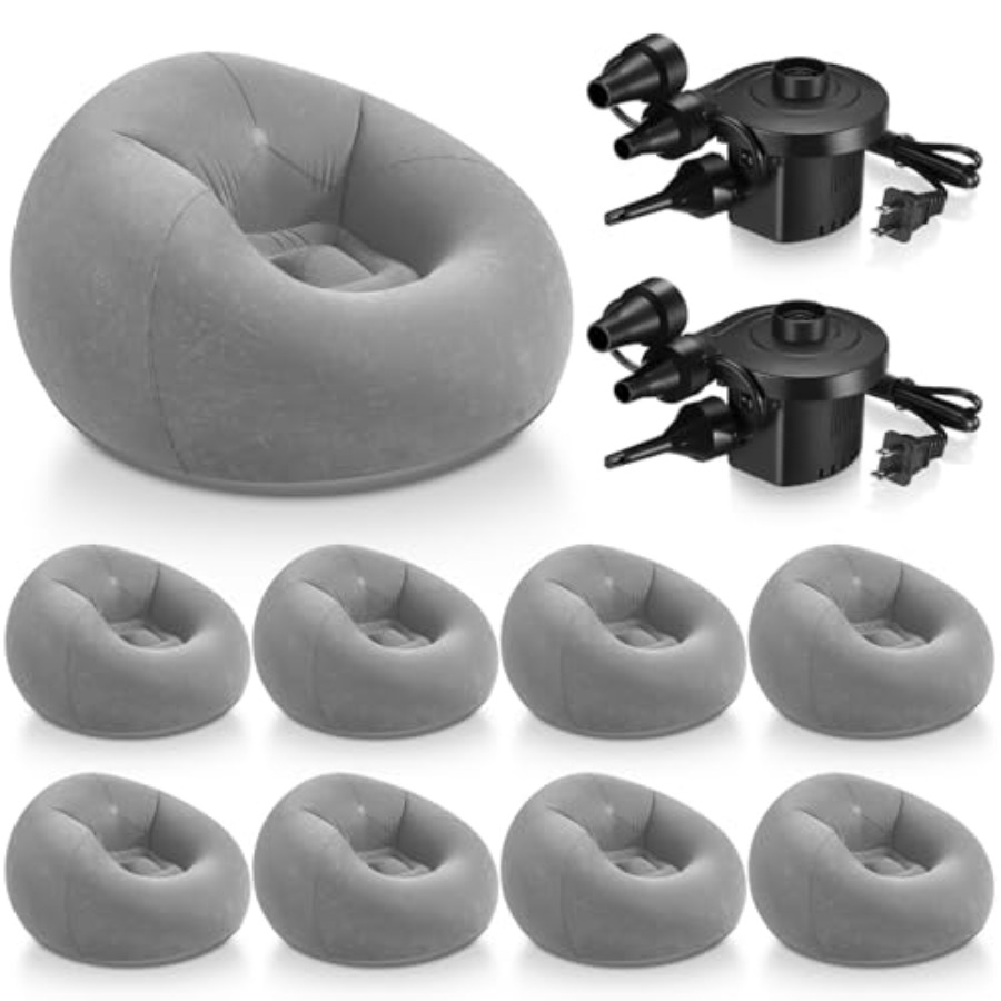 9 Pcs Inflatable Bean Bag Chai - Outdoor Camping Chairs Folding recensie en prijs