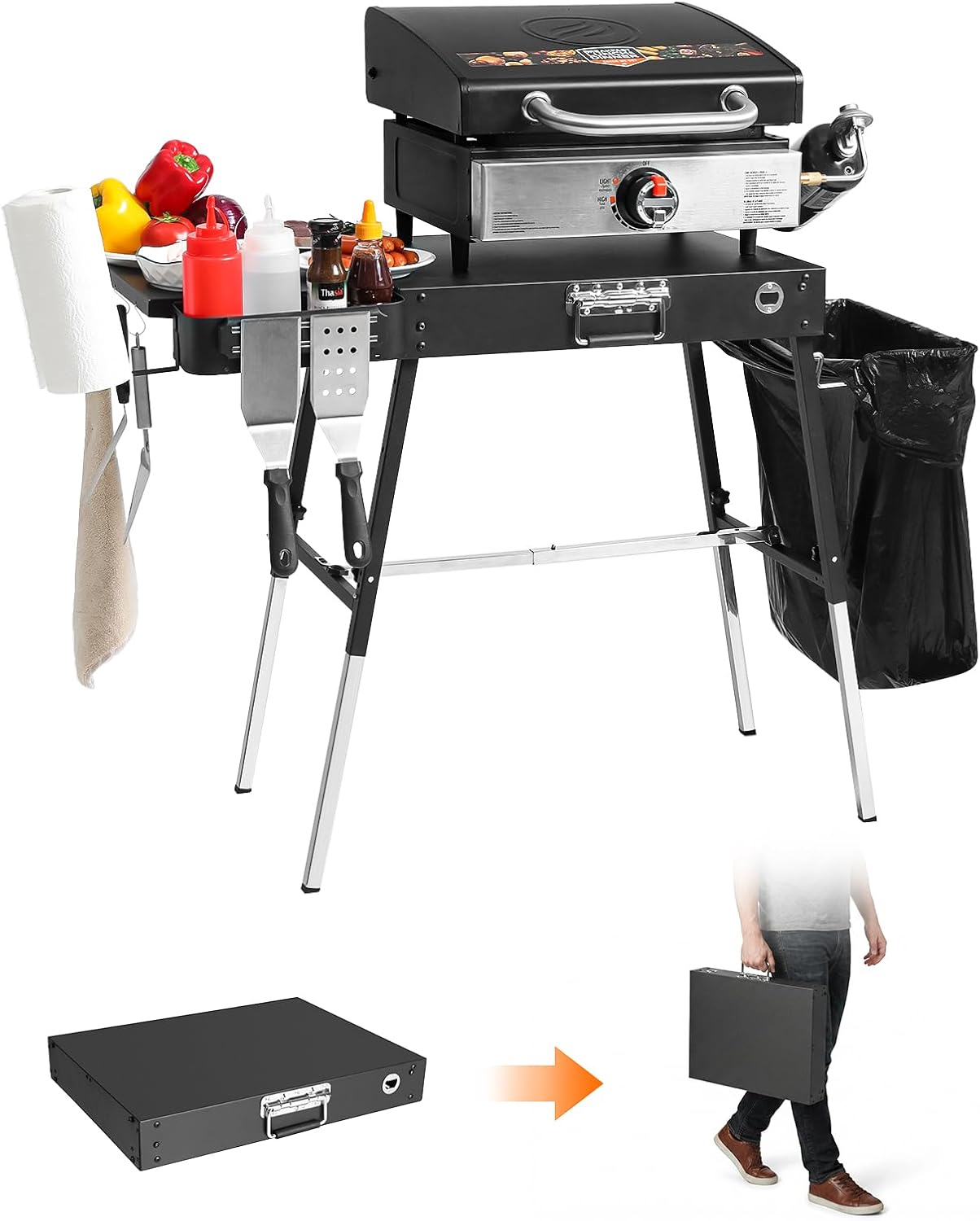 Outdoor Folding Grill Table, A - Outdoor Camping Griddle recensie en prijs