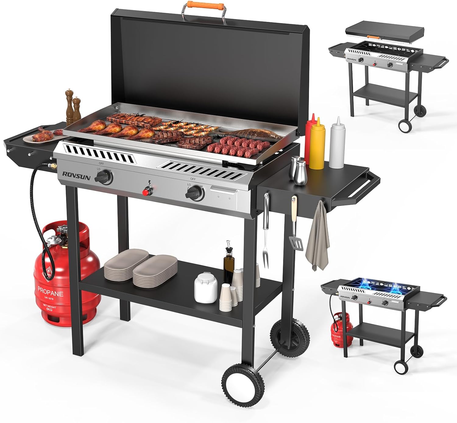 150,000 BTU 2-Burner Propane G - Outdoor Camping Griddle recensie en prijs