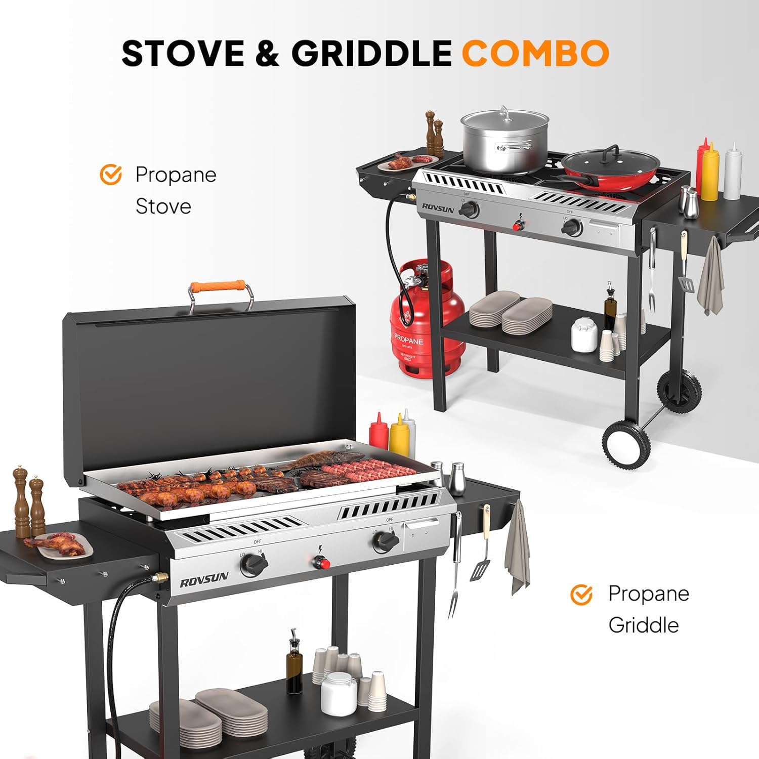 150,000 BTU 2-Burner Propane G - Outdoor Camping Griddle recensie en prijs