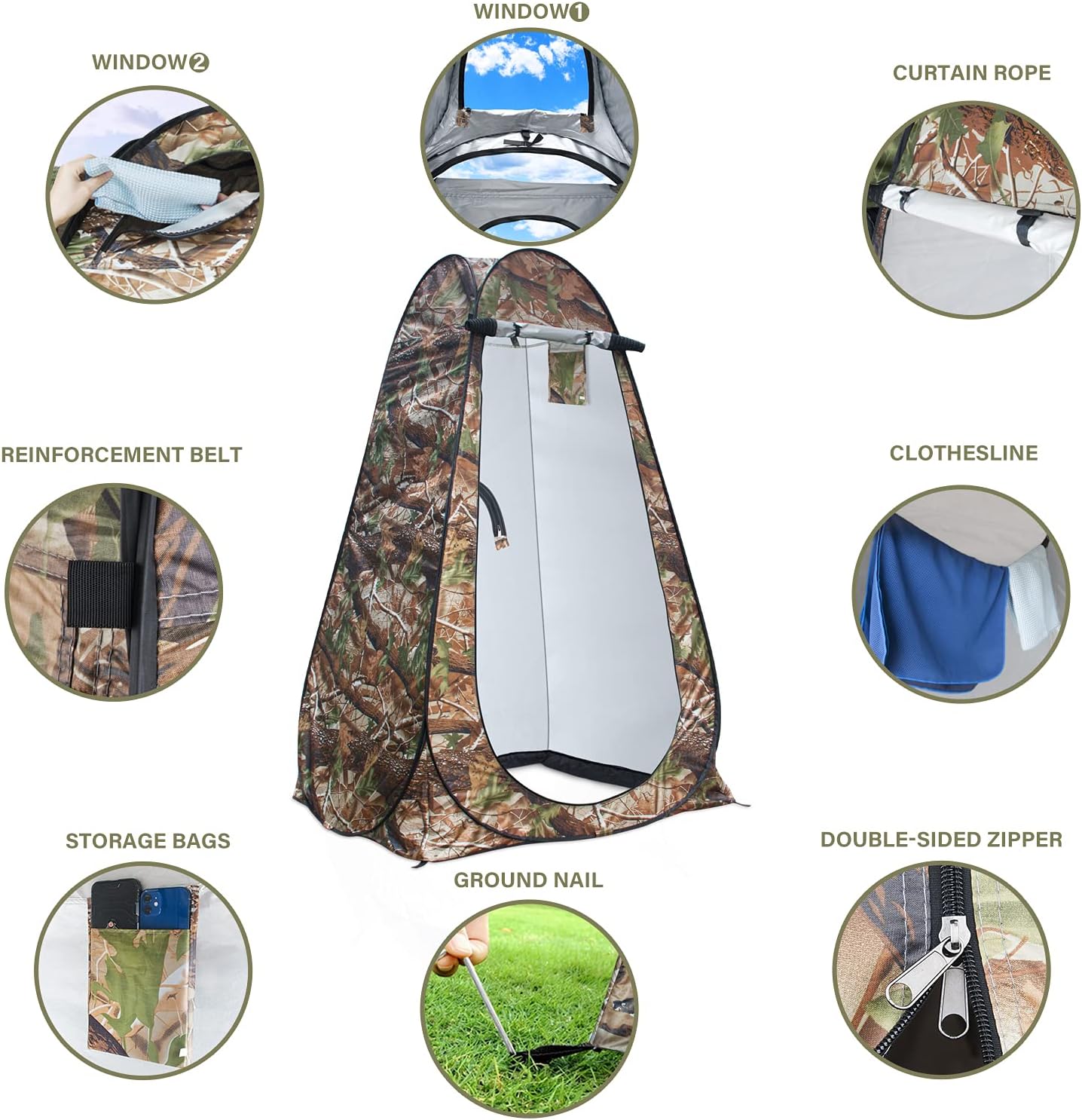 Pop Up Privacy Shower Tent - P - Outdoor Camping Toilet Tent recensie en prijs