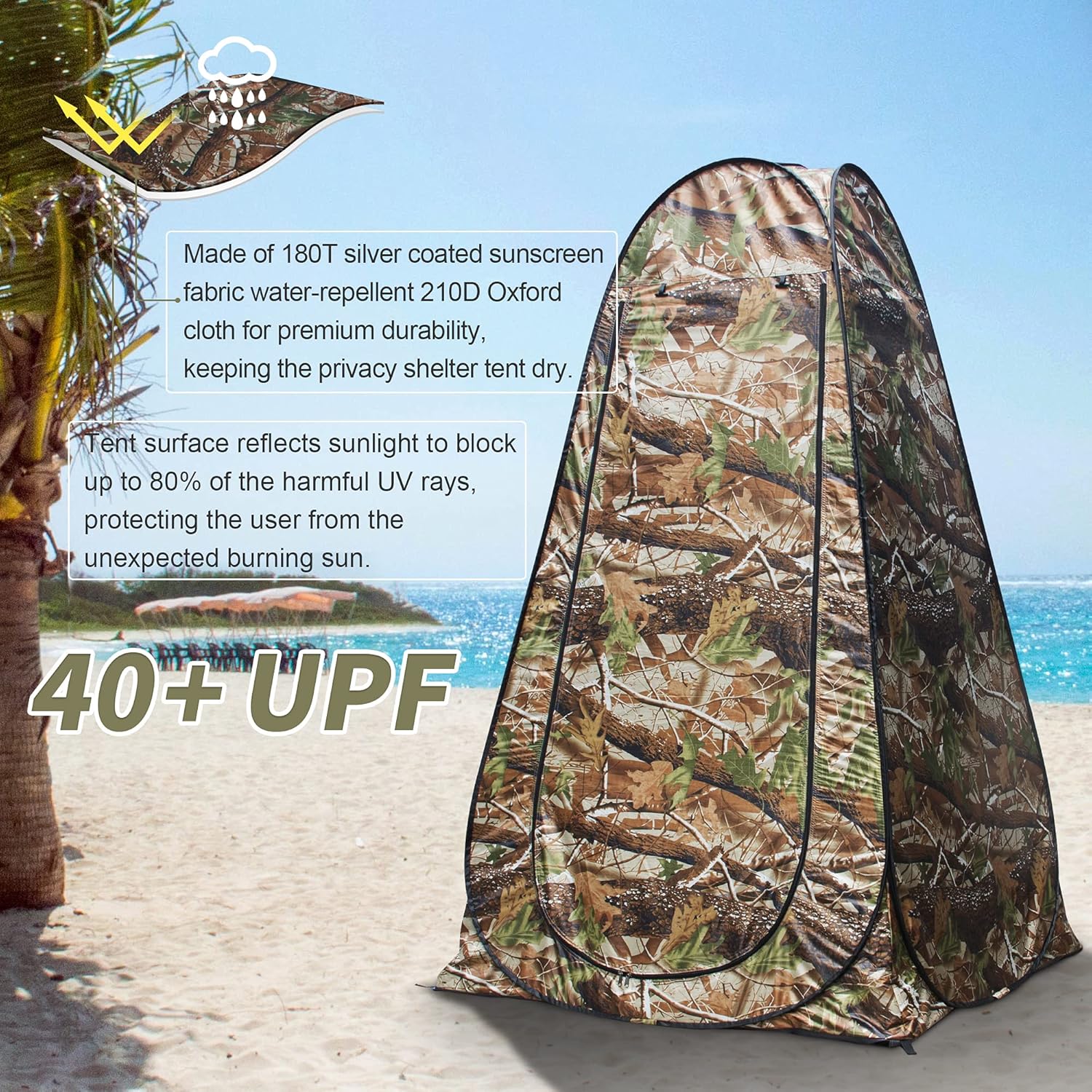 Pop Up Privacy Shower Tent - P - Outdoor Camping Toilet Tent recensie en prijs